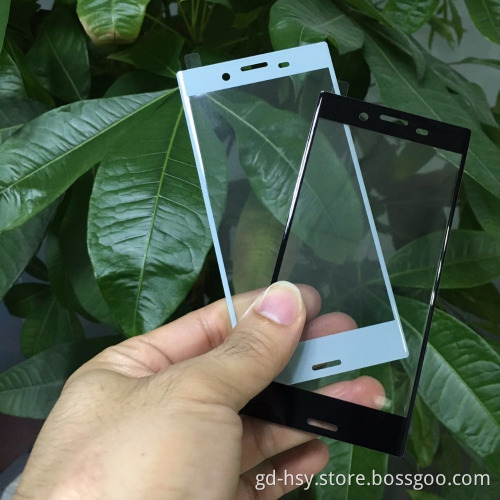 HUYSHE Wholesale Mobile Phone Accessory 9h Hardness 3d full cover Tempered Glass Screen Protector For Sony Xperia X compact